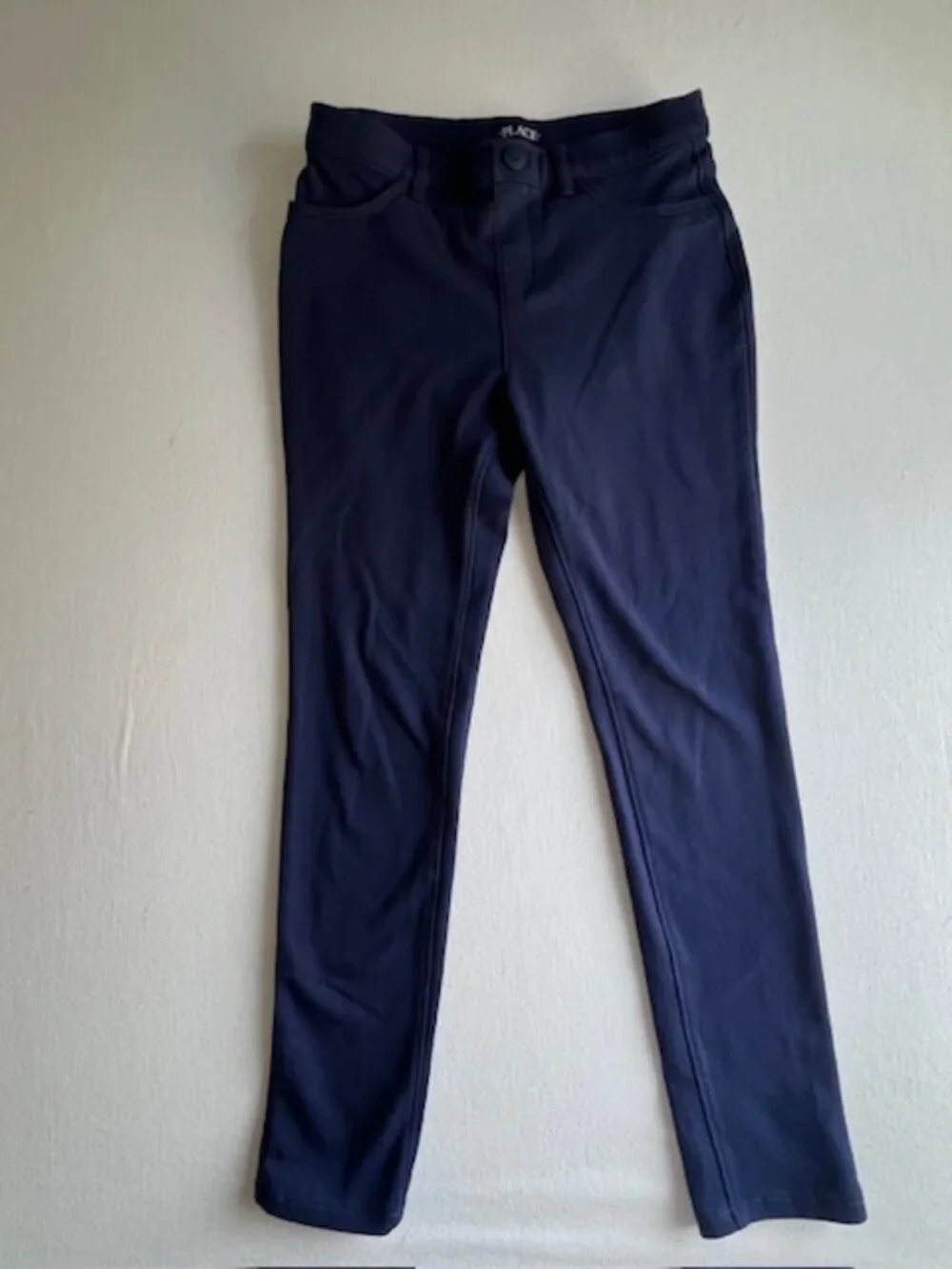 The Children's PLACE Girl's Uniform Ponte Knit Pull-on Jeggings Navy Blue size12